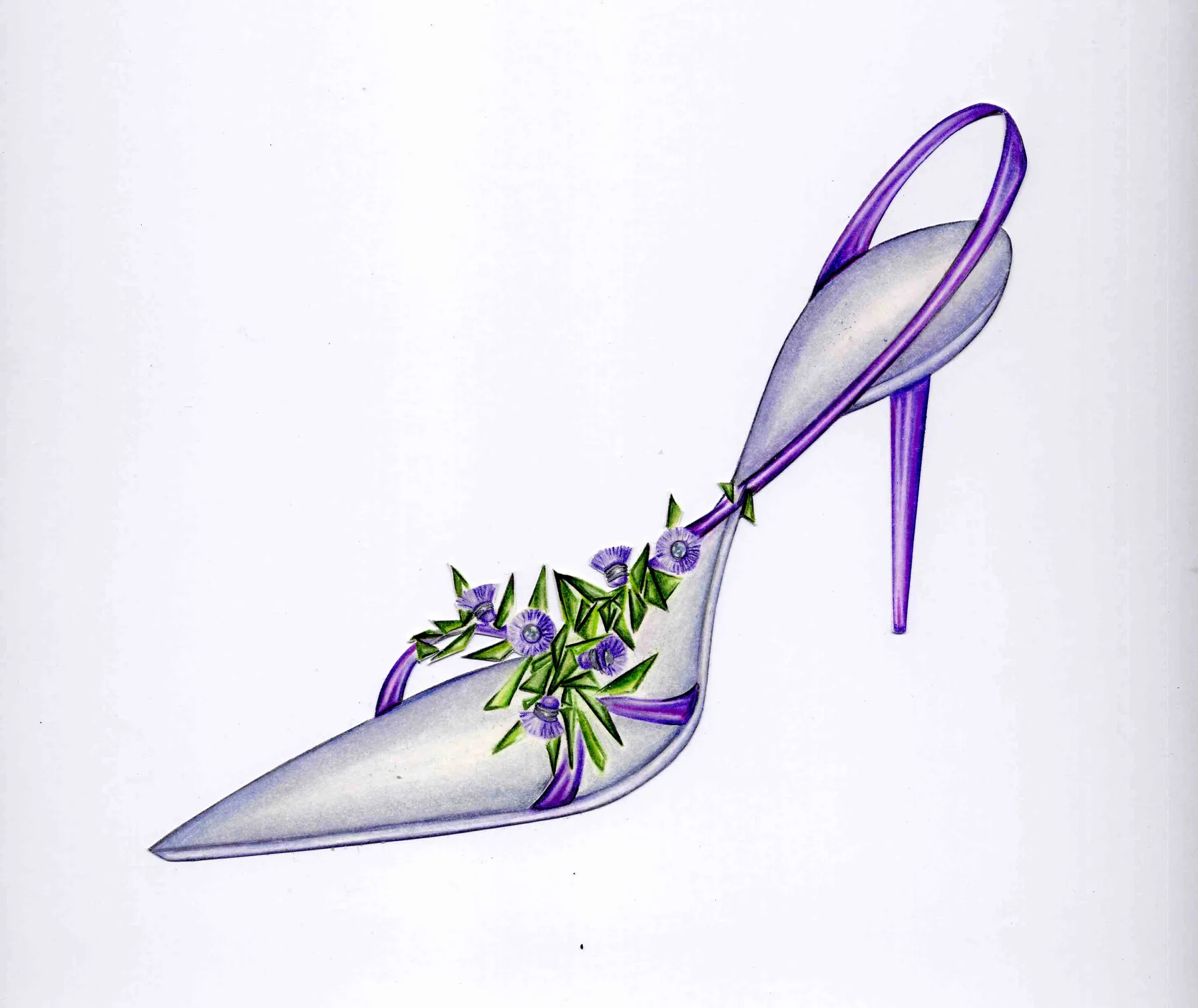 Berries — berries-sandal-purple-flowers