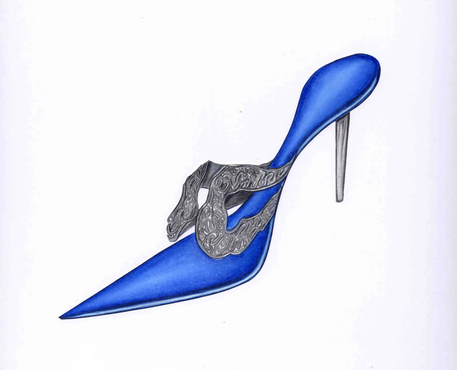 Egypt — egypt-boot-silver-blue