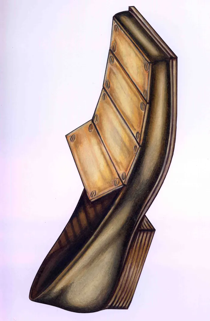 Men's gold shoe